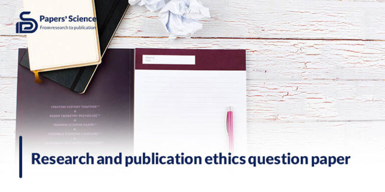 research and publication ethics previous year question paper