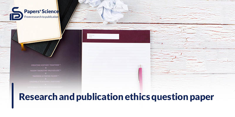 Research and publication ethics question paper