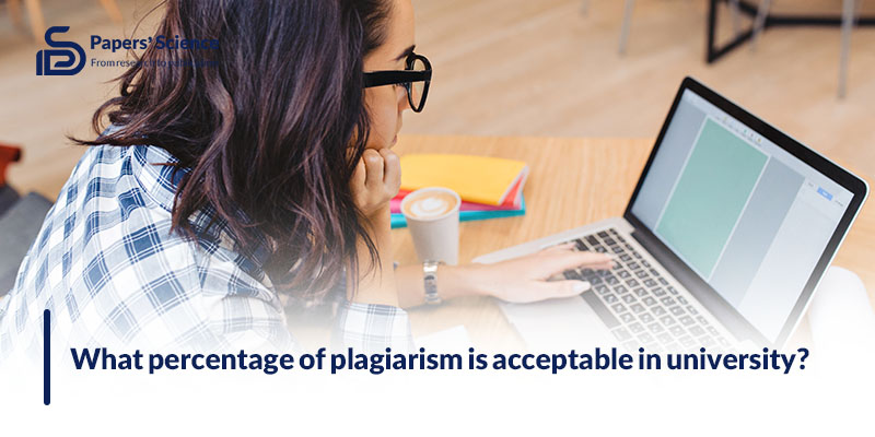 What percentage of plagiarism is acceptable in university?