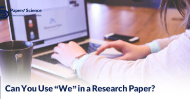 Can You Use We in a Research Paper