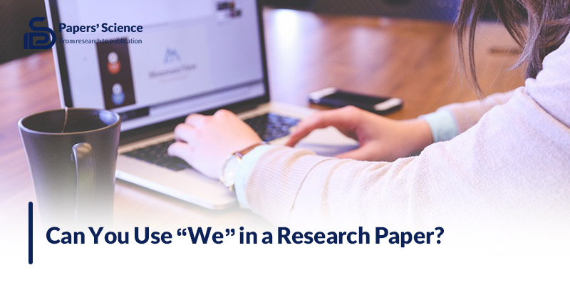 using we in a research paper