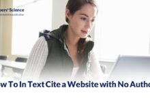 How To In Text Cite a Website with No Author?