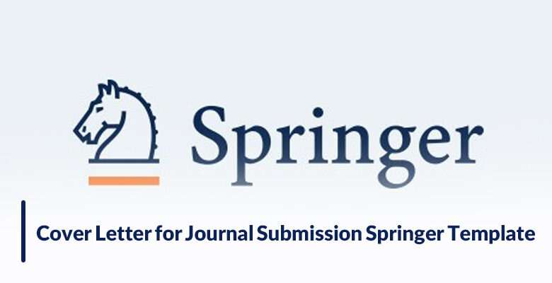 Cover Letter for Journal Submission Springer Template
