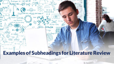 Examples of Subheadings for Literature Review