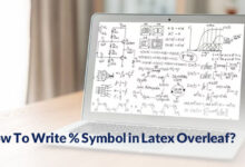 How To Write % Symbol in Latex Overleaf