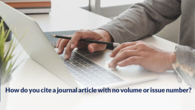 How do you cite a journal article with no volume or issue number